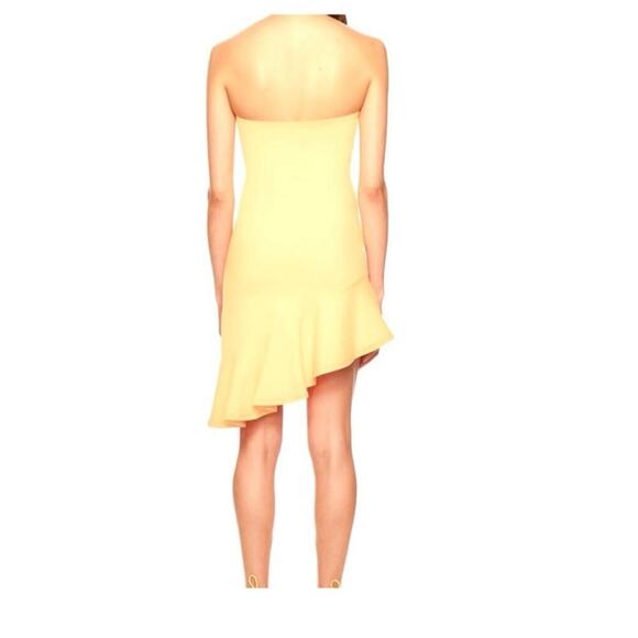 Susana Monaco lemon zest ruffle strapless dress medium - Picture 4 of 7
